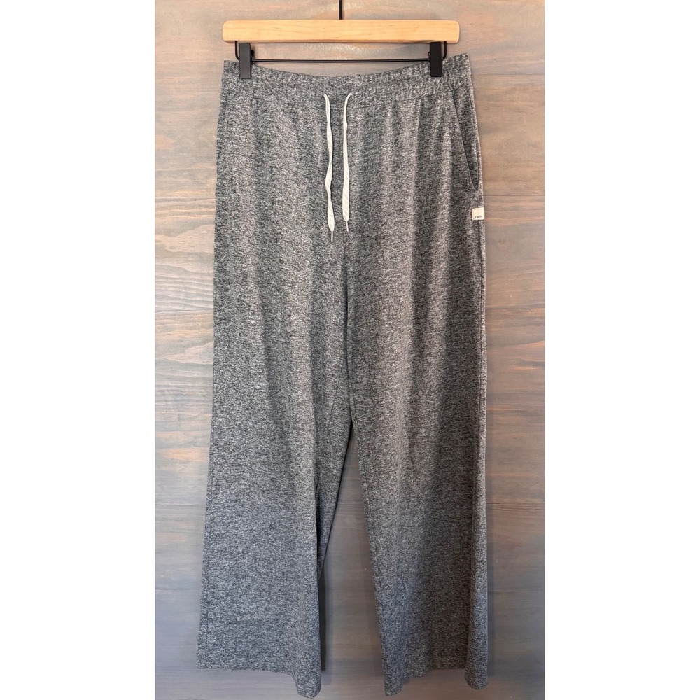 Vuori Halo Essential Wideleg Pant Heathered Gray VW4023 Womens Size M